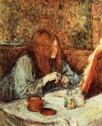 Henri  Toulouse-Lautrec, At the Dressing Table Madame Poupoule